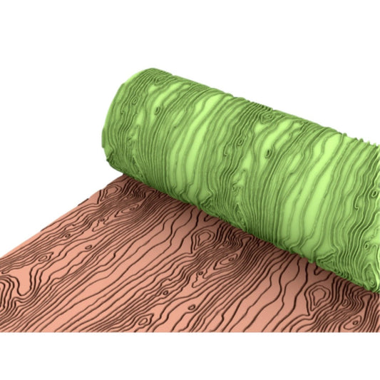 Textured Roller Big - Wood - Chickadee