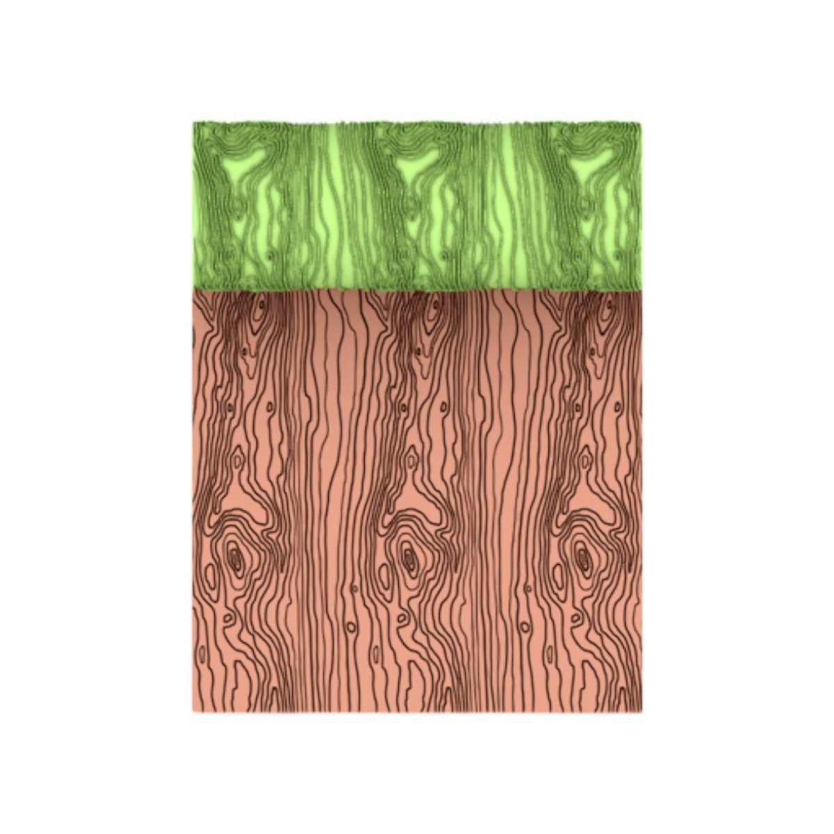 Textured Roller Big - Wood - Chickadee