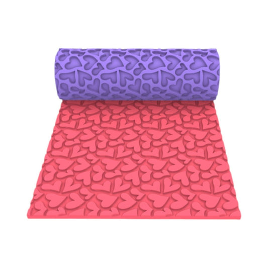 Textured Roller - Hearts - Chickadee