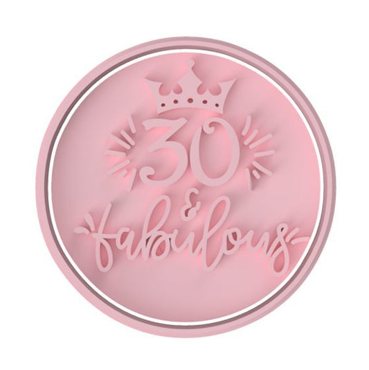 30 & Fabulous stamp only - Chickadee