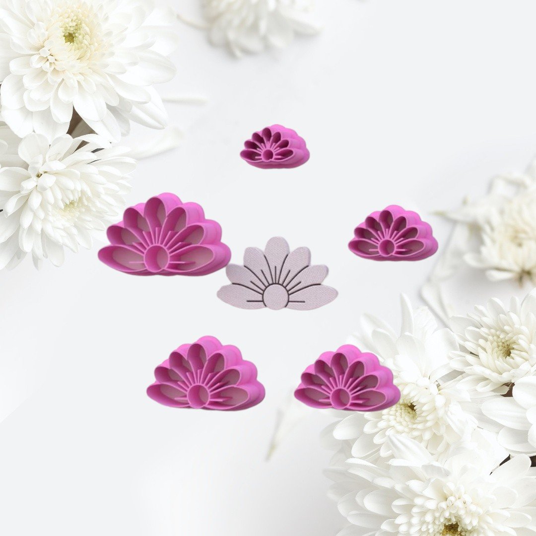 7 Petal Flower Cutter - Chickadee