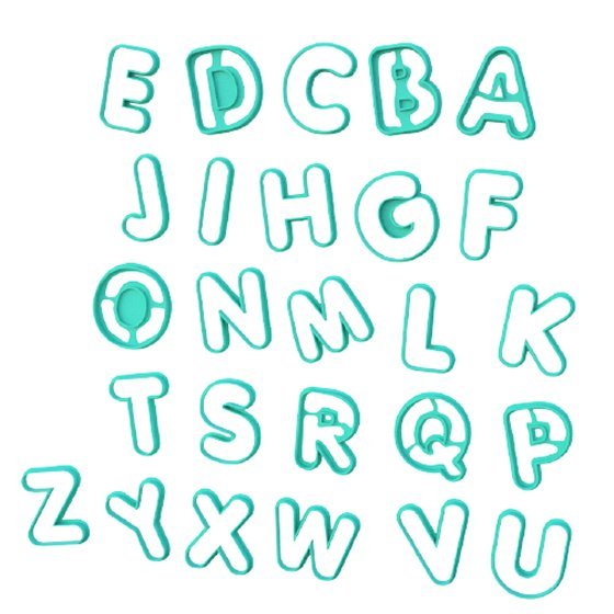 Alphabet Bundle Cutters 40mm - Chickadee