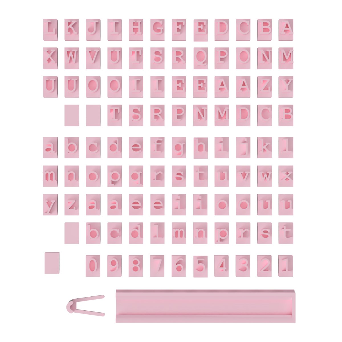 Alphabet Letter Stamps V2 - Chickadee