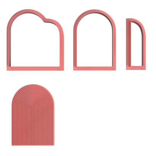 Arch Wave Cutters and stamp set - Chickadee