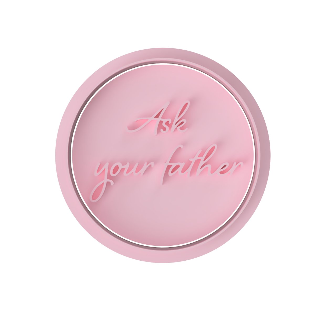 Ask your father - Stamp only - Chickadee