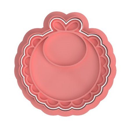 Baby Bib Cutter and stamp - Chickadee