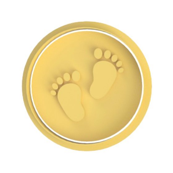 Baby Feet stamp - Chickadee