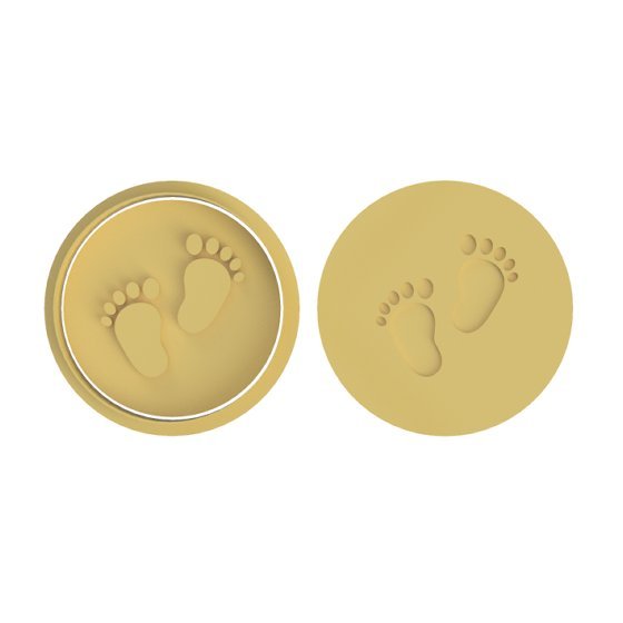 Baby Feet stamp - Chickadee