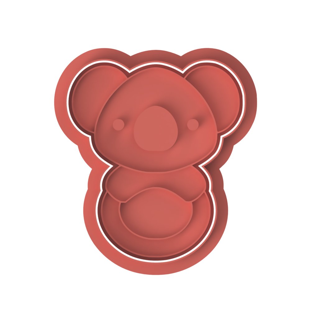 Baby Koala Rattle Cutter and stamp - Chickadee