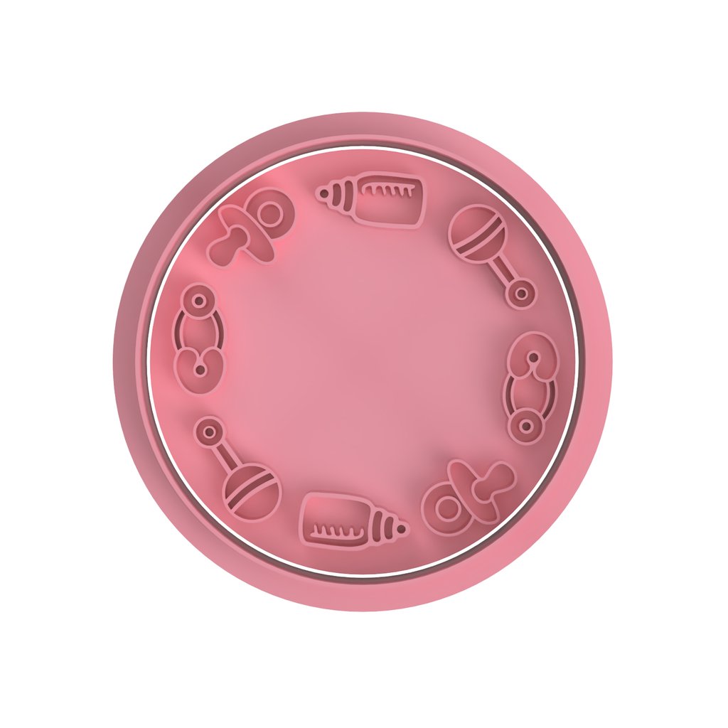 Baby Shower Elements Stamp only - Chickadee