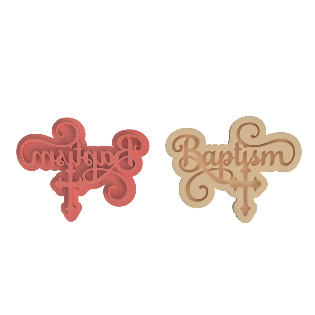Baptism V2 cutter and stamp - Chickadee