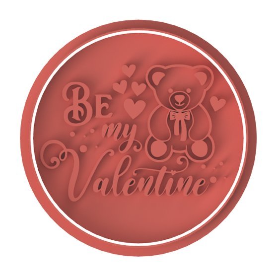 Be My Valentine stamp only - Chickadee