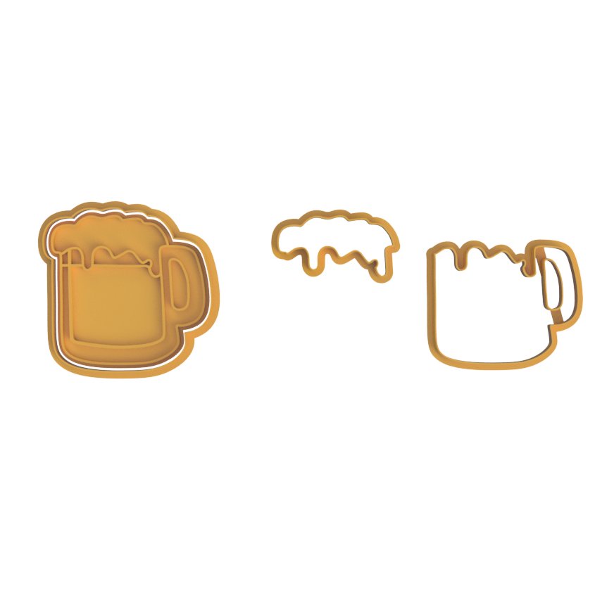 Beer cup V2 Cutter and stamp - Chickadee