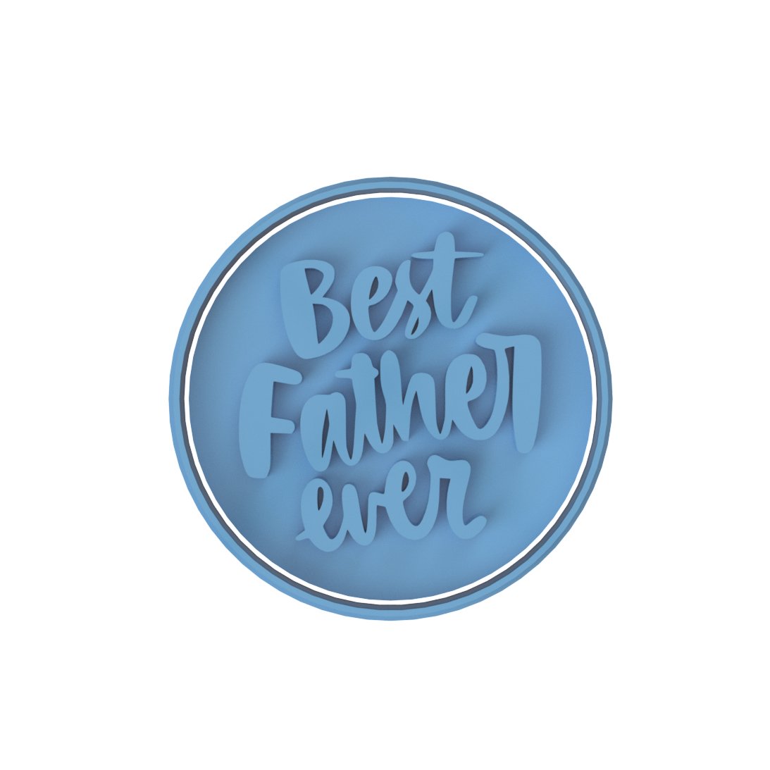 Best Father Ever - stamp only - Chickadee