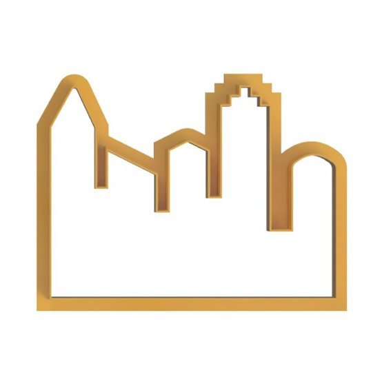 Cookie cutter Building Silhouette Shaped Chickadee