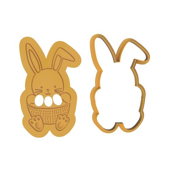 Bunny Name Plaque V1 Cutter and Stamp - Chickadee