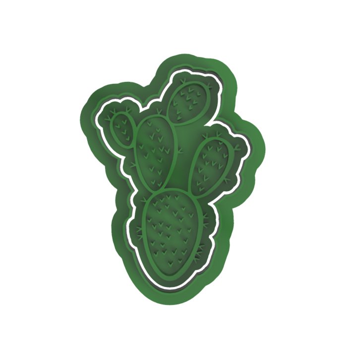 Cactus V2 cutter and stamp - Chickadee
