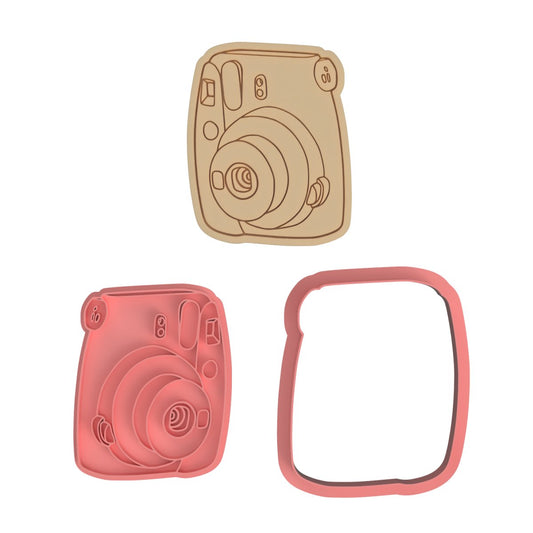 Camera V1 Cutter and stamp - Chickadee