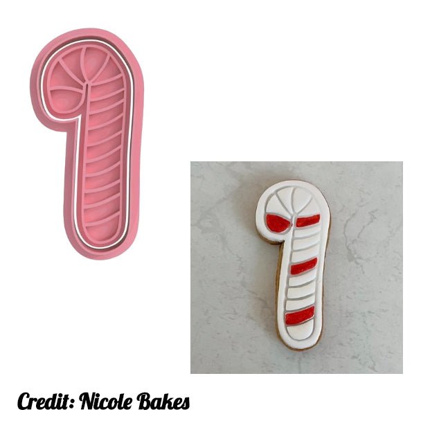 Candy Cane cutter and stamp - Chickadee