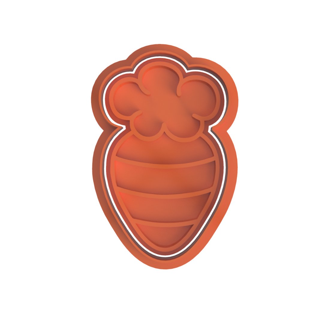 Carrot V1 Cutter and stamp - Chickadee