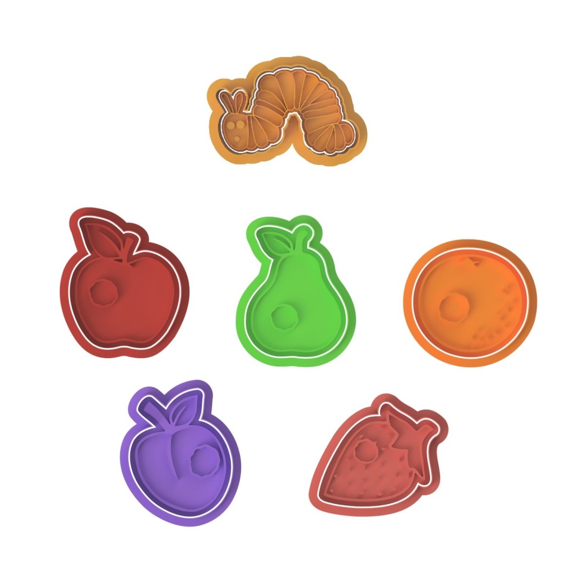 Caterpillar Fruit Bundle - Chickadee