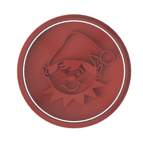 Christmas Elf Face stamp only - Chickadee