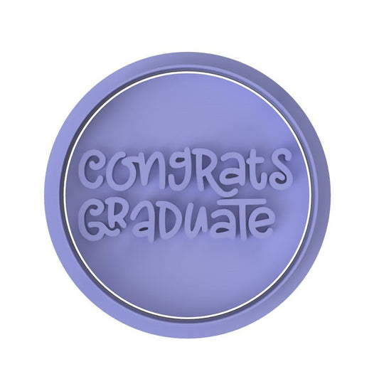 Congrats Graduate V2 stamp - Chickadee