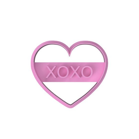 Conversation Hearts Cutter with Imprint stamp - Chickadee