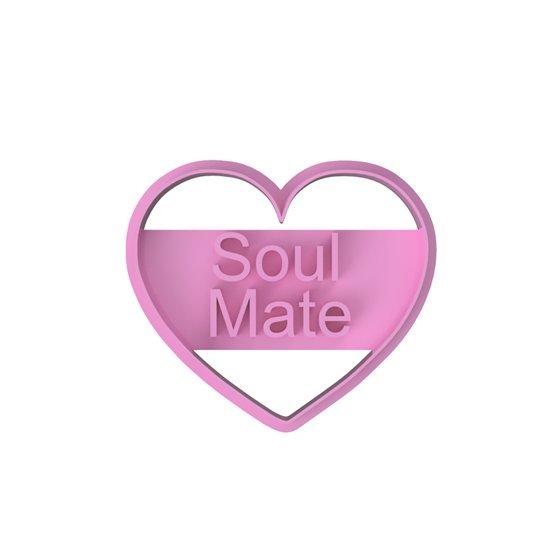 Conversation Hearts Cutter with Imprint stamp - Chickadee