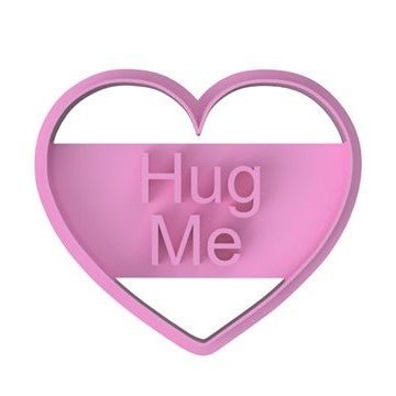 Conversation Hearts Cutter with Imprint stamp - Chickadee