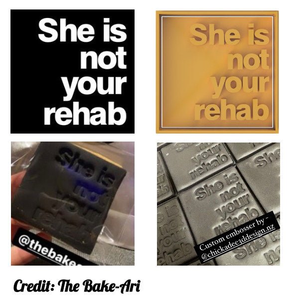 Custom Business Logo Cookie Stamp Only - Chickadee