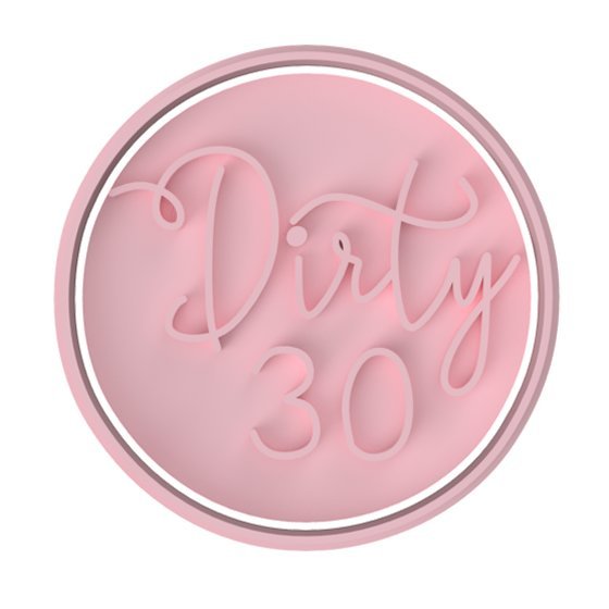 Dirty 30 stamp only - Chickadee