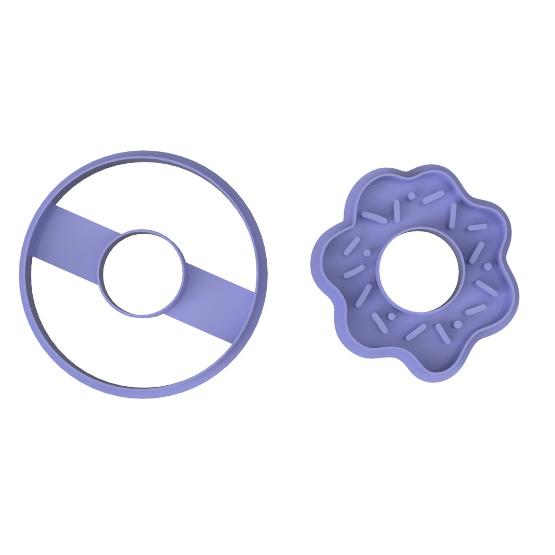 Donut Cutter and Icing with imprint - Chickadee