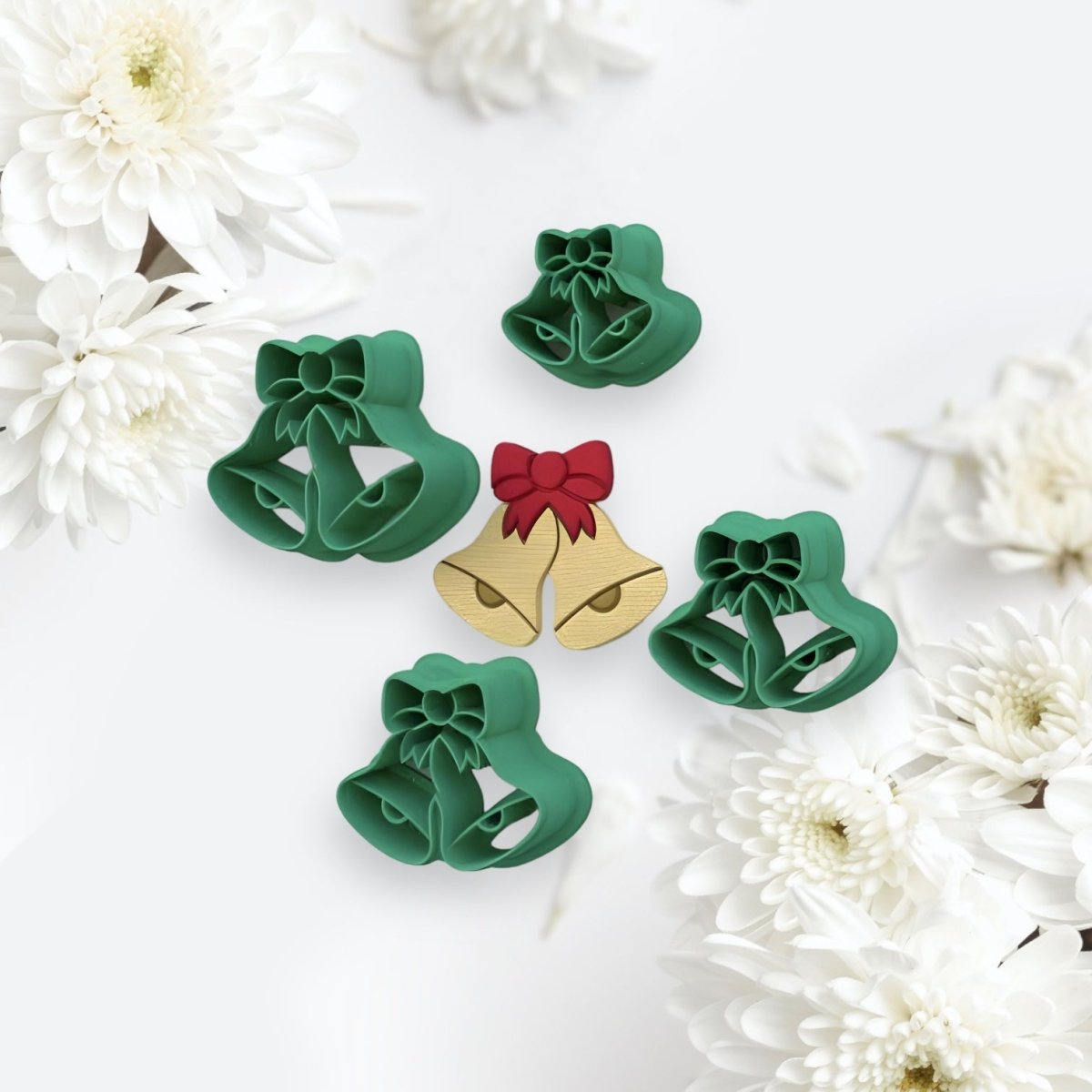 Double Bell Cutter with imprint - Chickadee