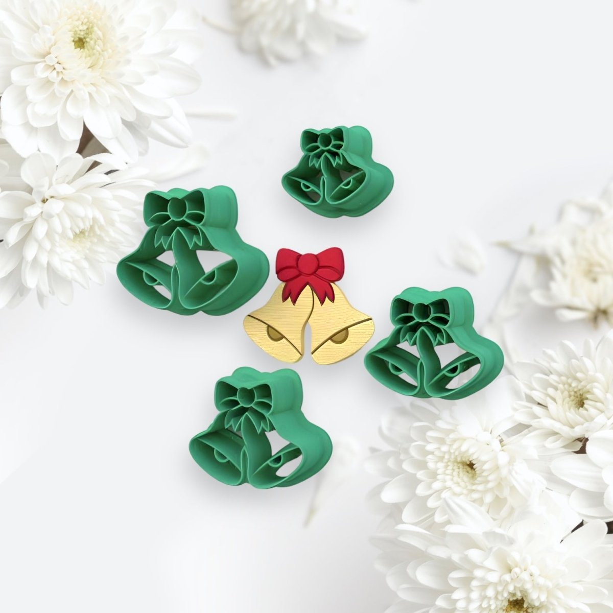 Double Bell Cutter with imprint - Chickadee