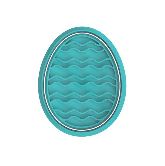 Easter Egg V10 Cutter and Stamp - Chickadee