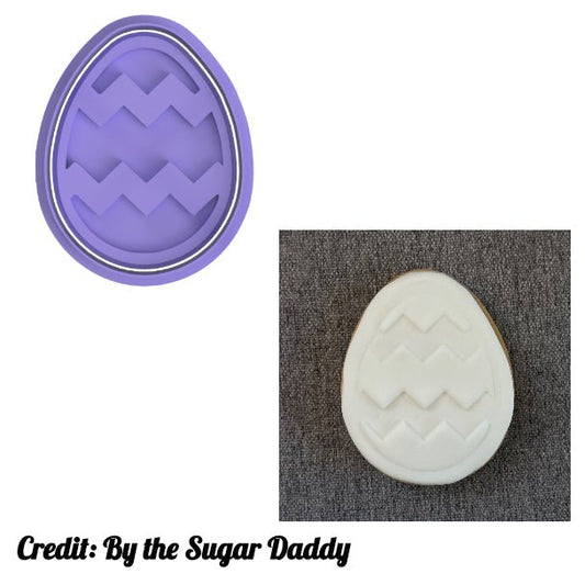 Easter Egg V3 Cutter and Stamp - Chickadee
