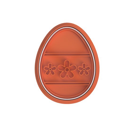Easter Egg V8 Cutter and Stamp - Chickadee
