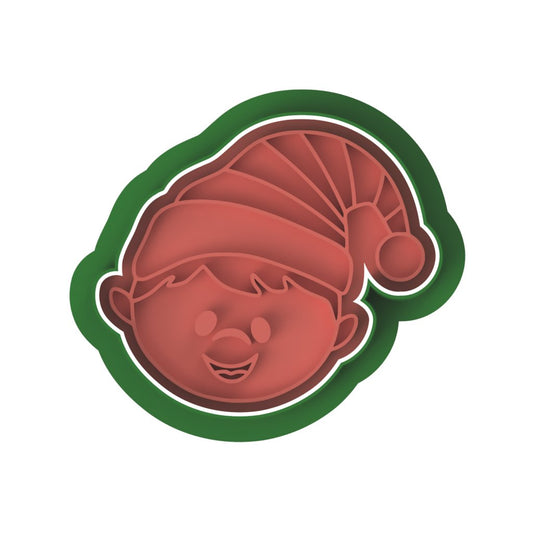 Elf Boy Face cutter and stamp - Chickadee