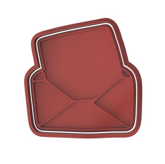 Envelope with Paper Cutter and Embossed stamp - Chickadee