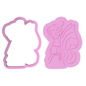 Fairy V2 cutter and raised stamp - Chickadee