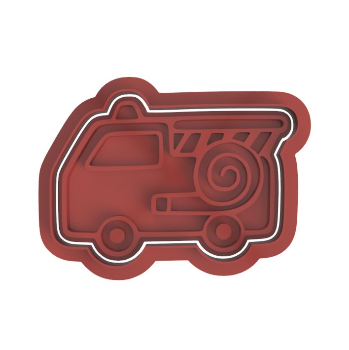 Fire Truck Cutter and Stamp - Chickadee