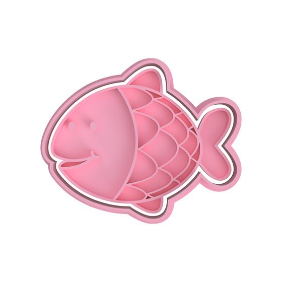 Fish V1 Cutter and stamp - Chickadee