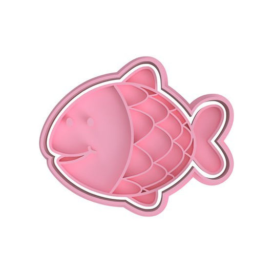 Fish V1 Cutter and stamp - Chickadee