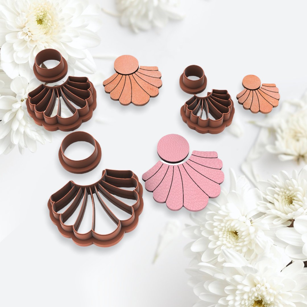 Flower Polymer Clay cutter (2 piece) - Chickadee