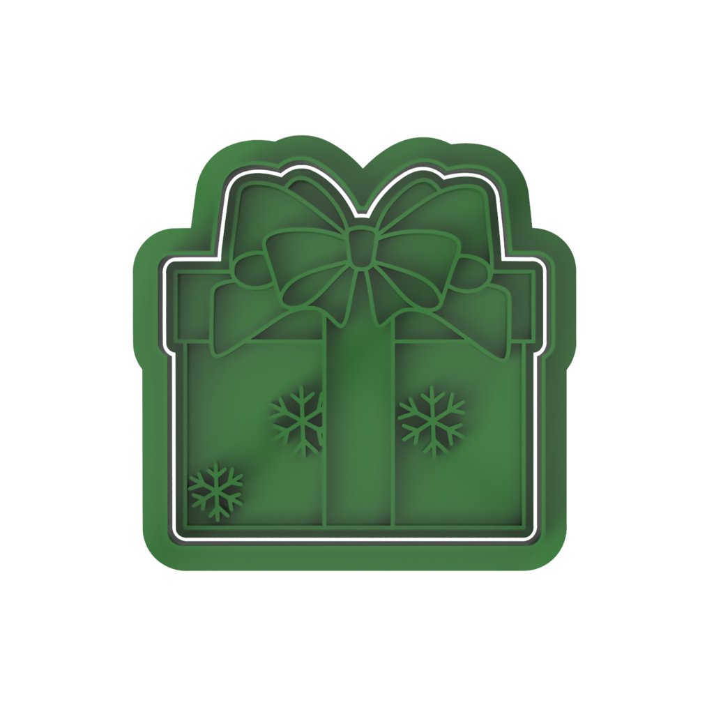 Gift Box V1 cutter and stamp - Chickadee