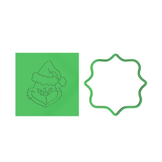 Grinch Cutter and Raised Stamp - Chickadee