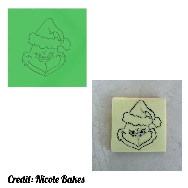 Grinch Cutter and Raised Stamp - Chickadee