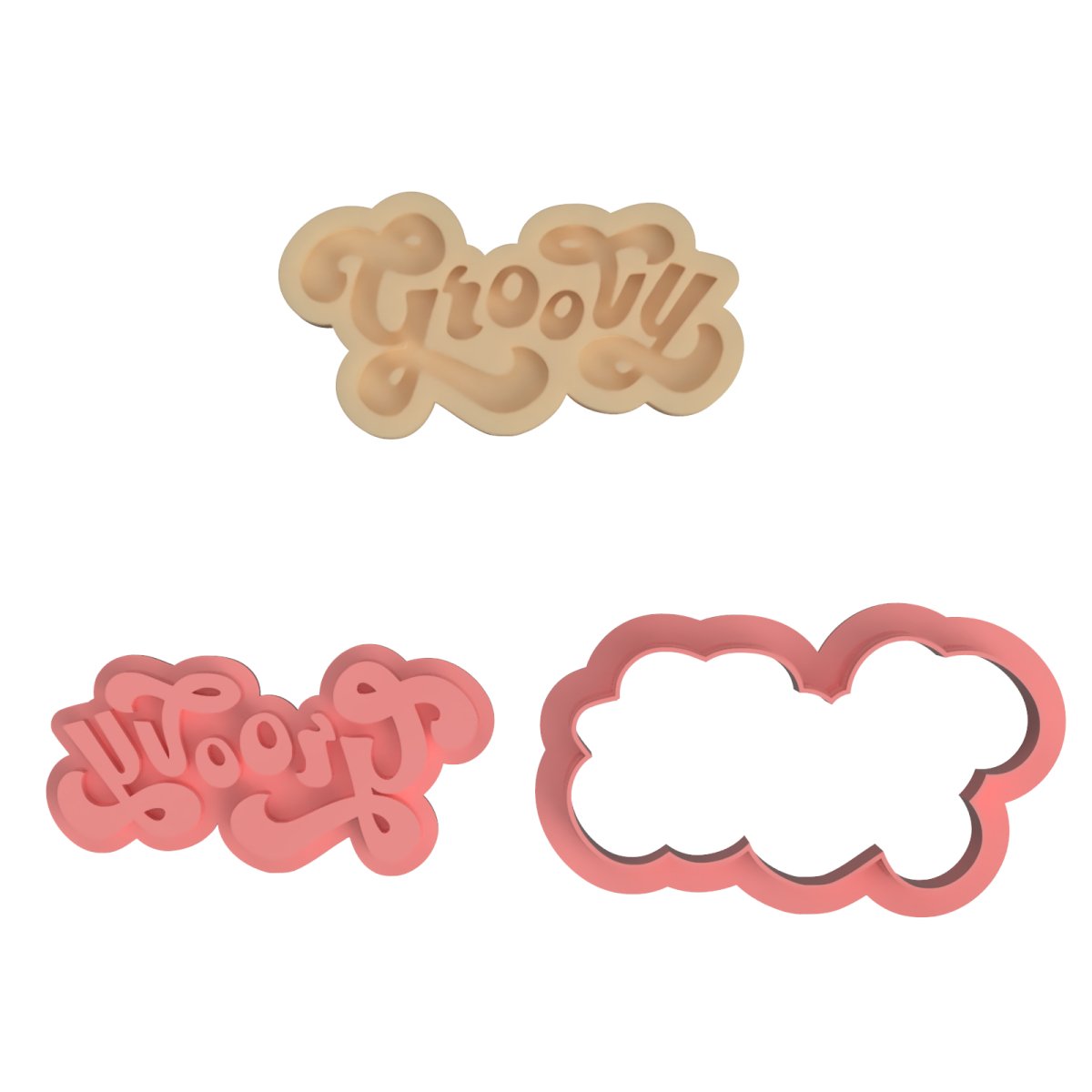 Groovy V2 Cutter and Stamp - Chickadee