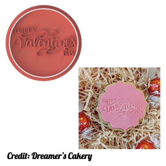 Happy Valentine V5 stamp only - Chickadee